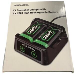 Beboncool 2 x2600mAh Rechargeable Battery, Xbox Series Controller, NWT